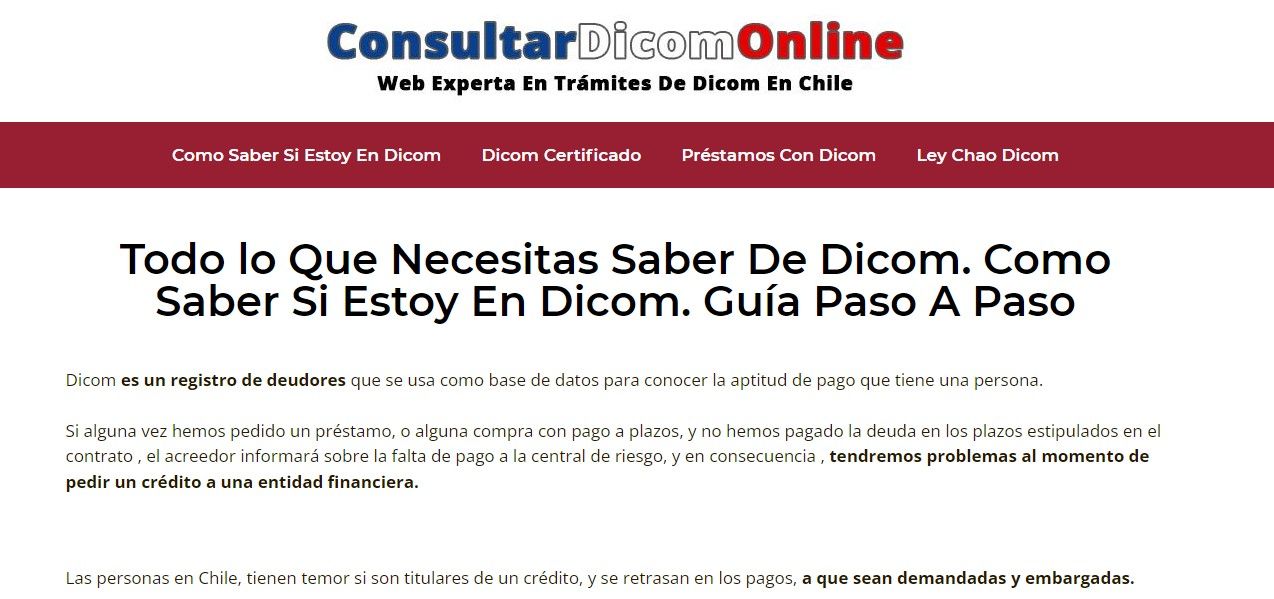 consultar dicom onlin