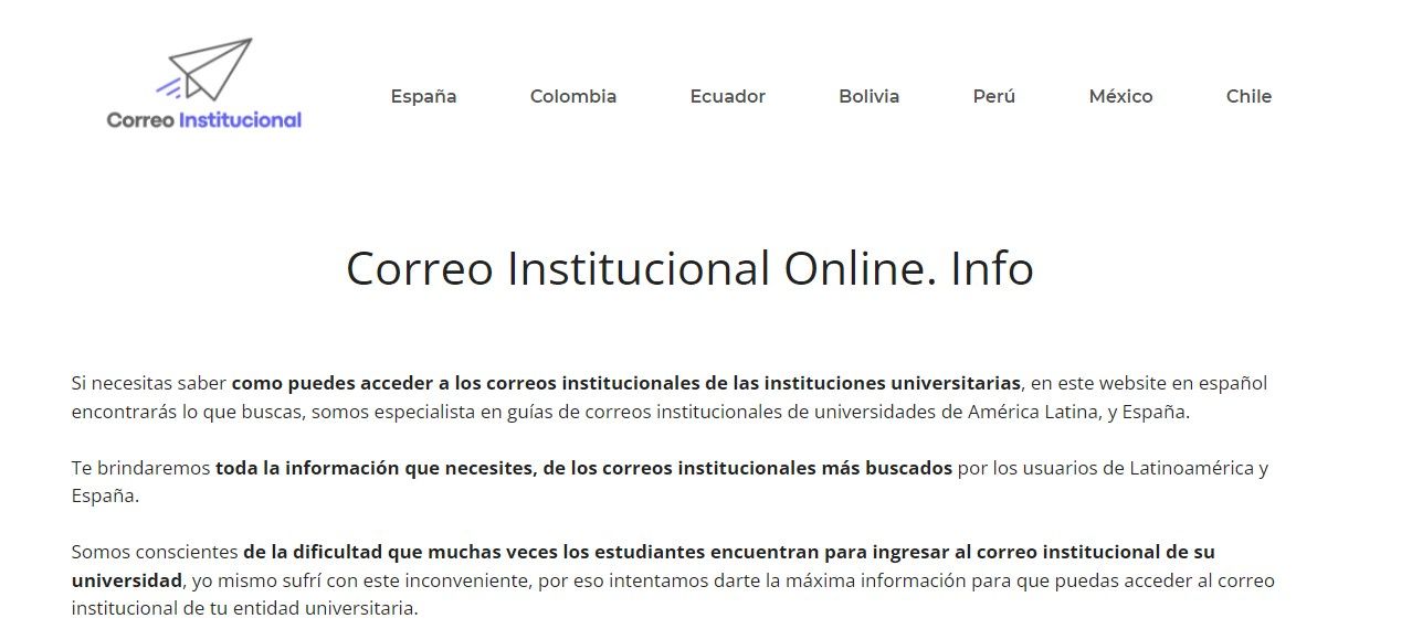 correo institucional