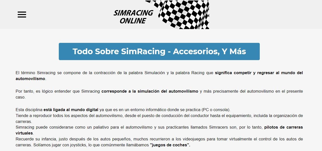 tienda simracing